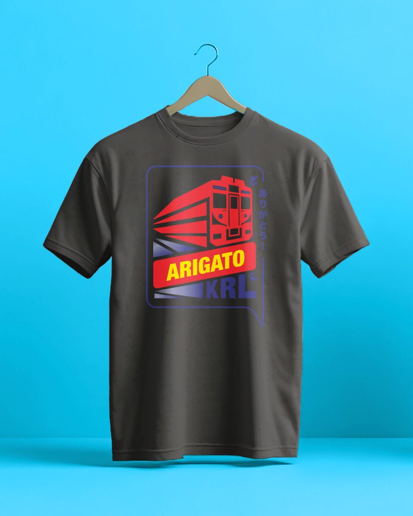 Kaos Last Run KRL Seri 8500, 7000, dan 203 "Arigato KRL"