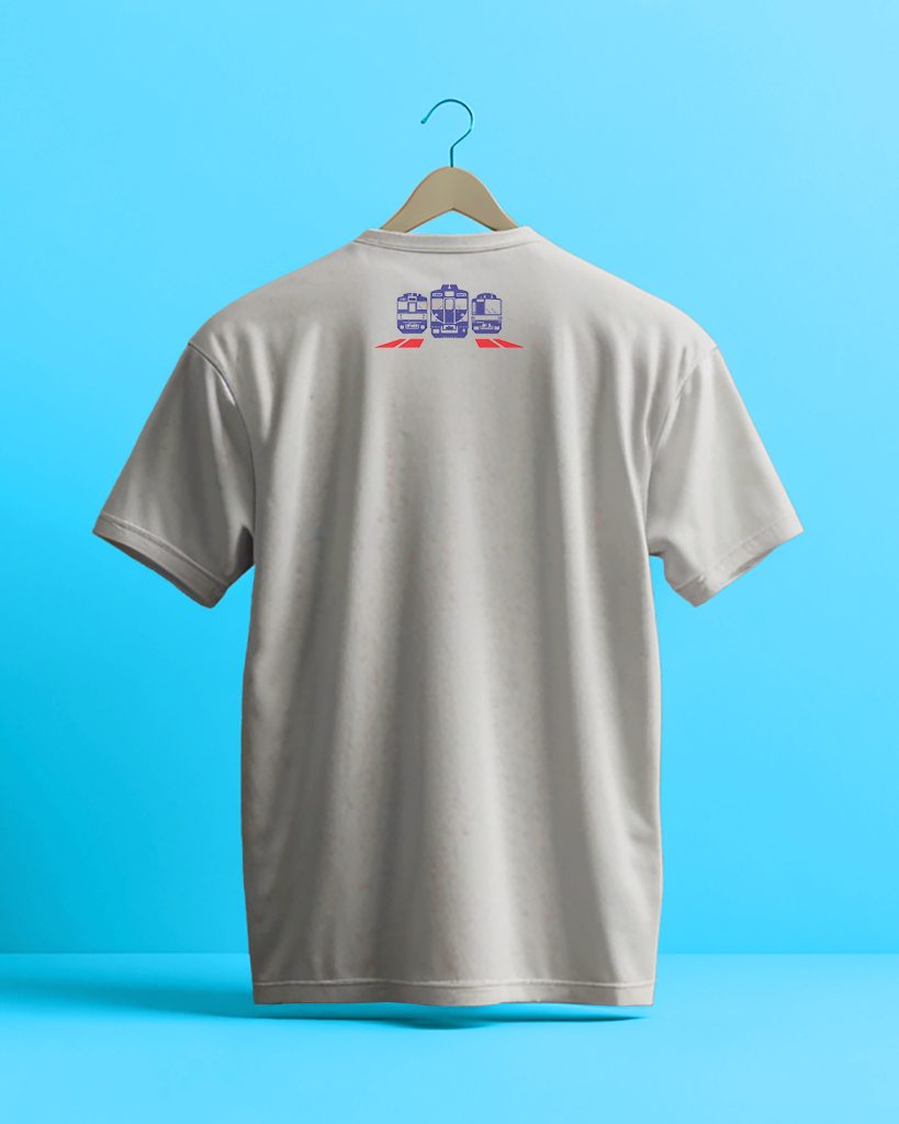Kaos Last Run KRL Seri 8500, 7000, dan 203 "Arigato KRL"