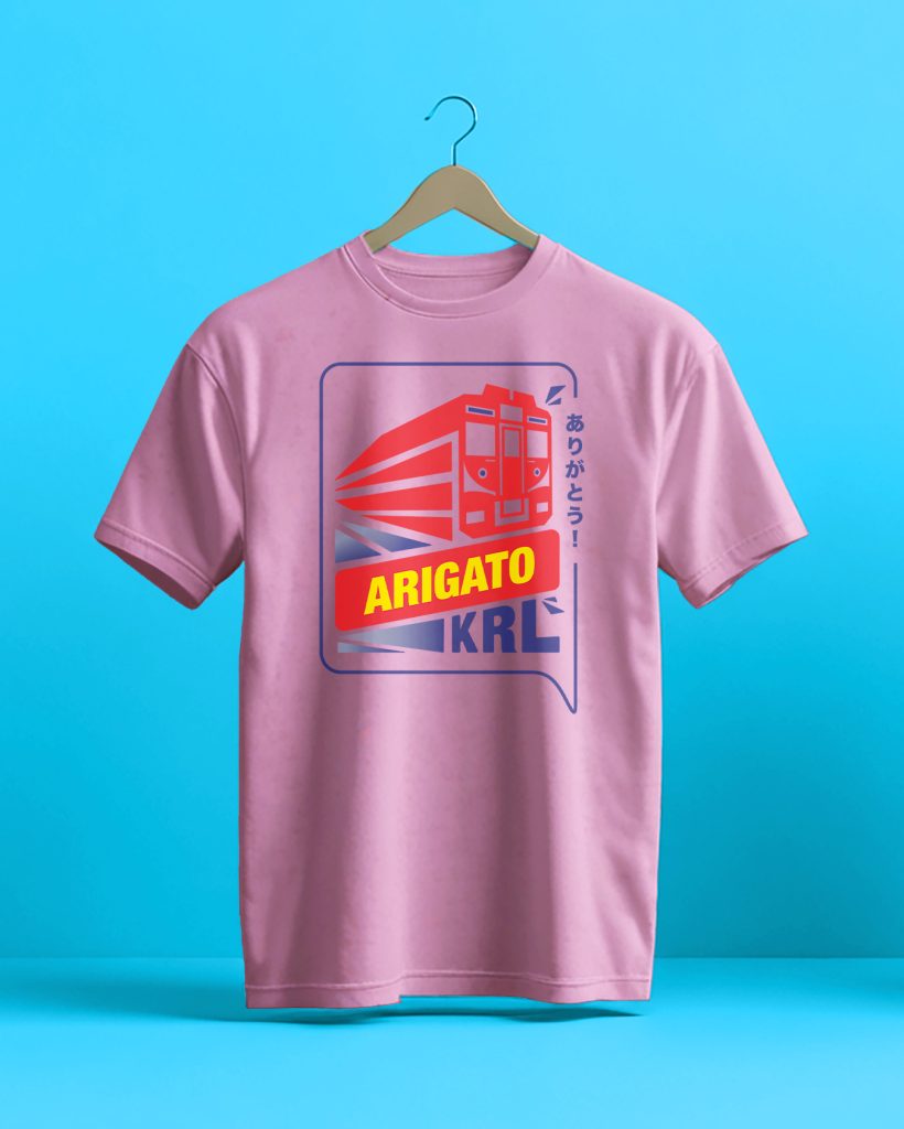 Kaos Last Run KRL Seri 8500, 7000, dan 203 "Arigato KRL"
