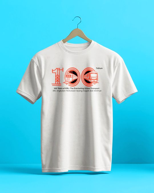 Kaos Perayaan 100 Tahun KRL
