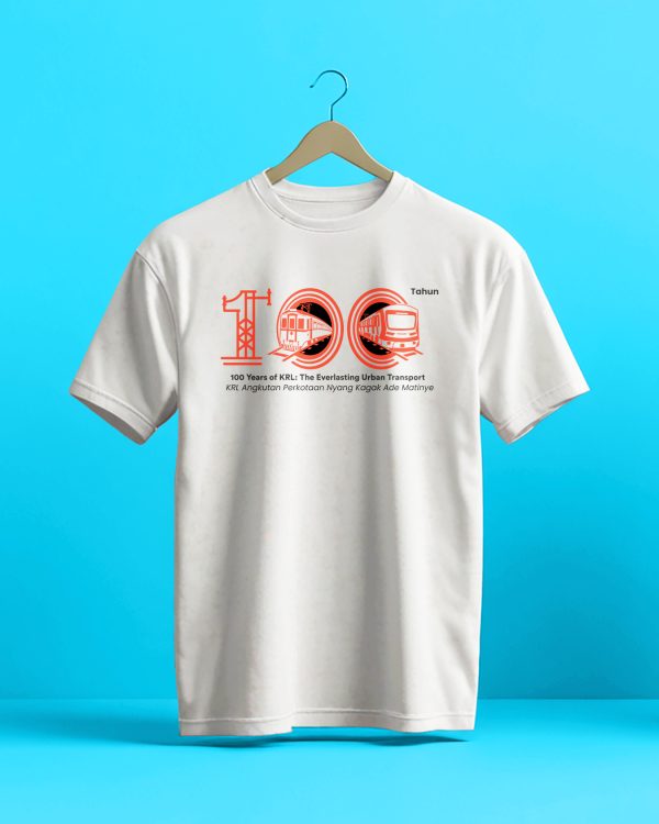 Kaos Perayaan 100 Tahun KRL