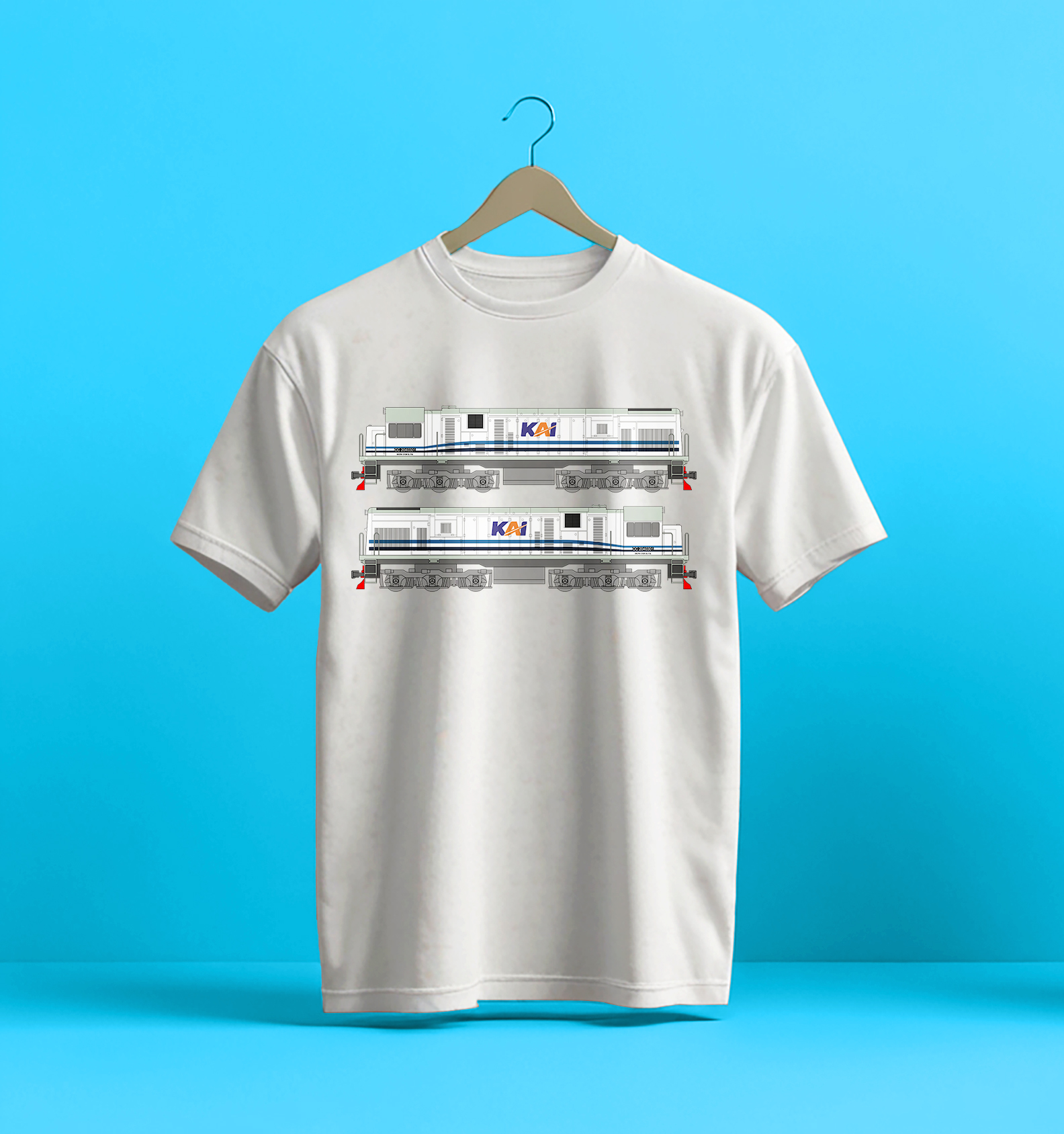 Kaos Lokomotif CC2040301 (CC204 WnB) - Gambar 1