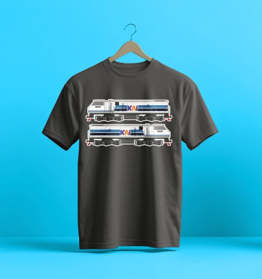 Kaos Lokomotif CC2030203 (CC203 WnB) - Gambar 4
