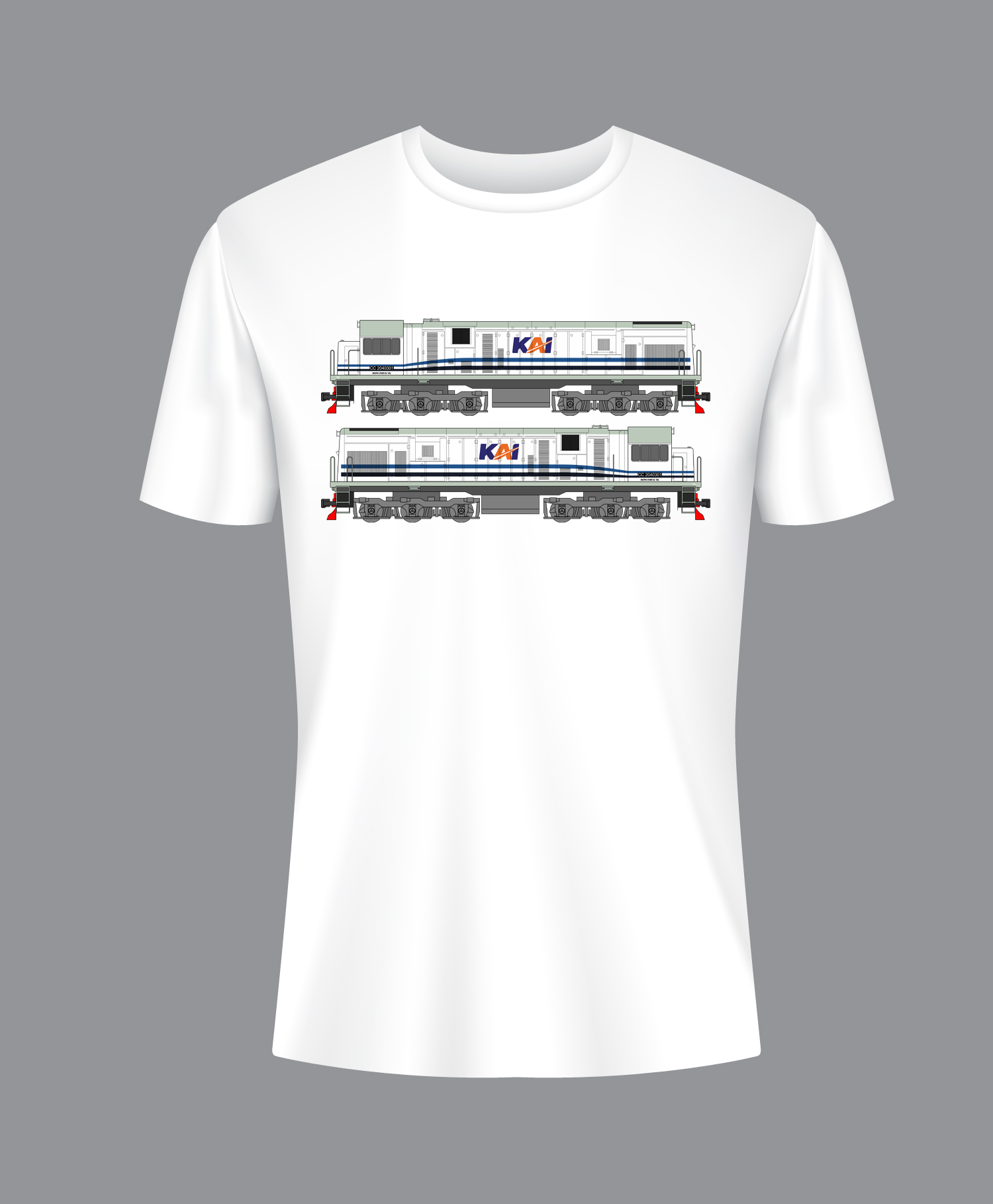 Kaos Lokomotif CC2040301 (CC204 WnB) - Gambar 1