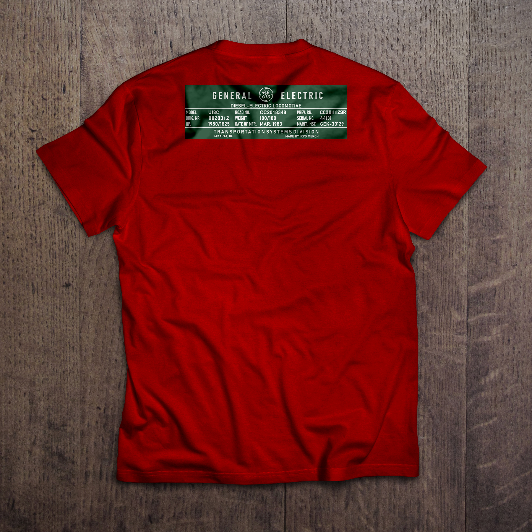 Kaos Lokomotif CC2018348 RnB - Gambar 2