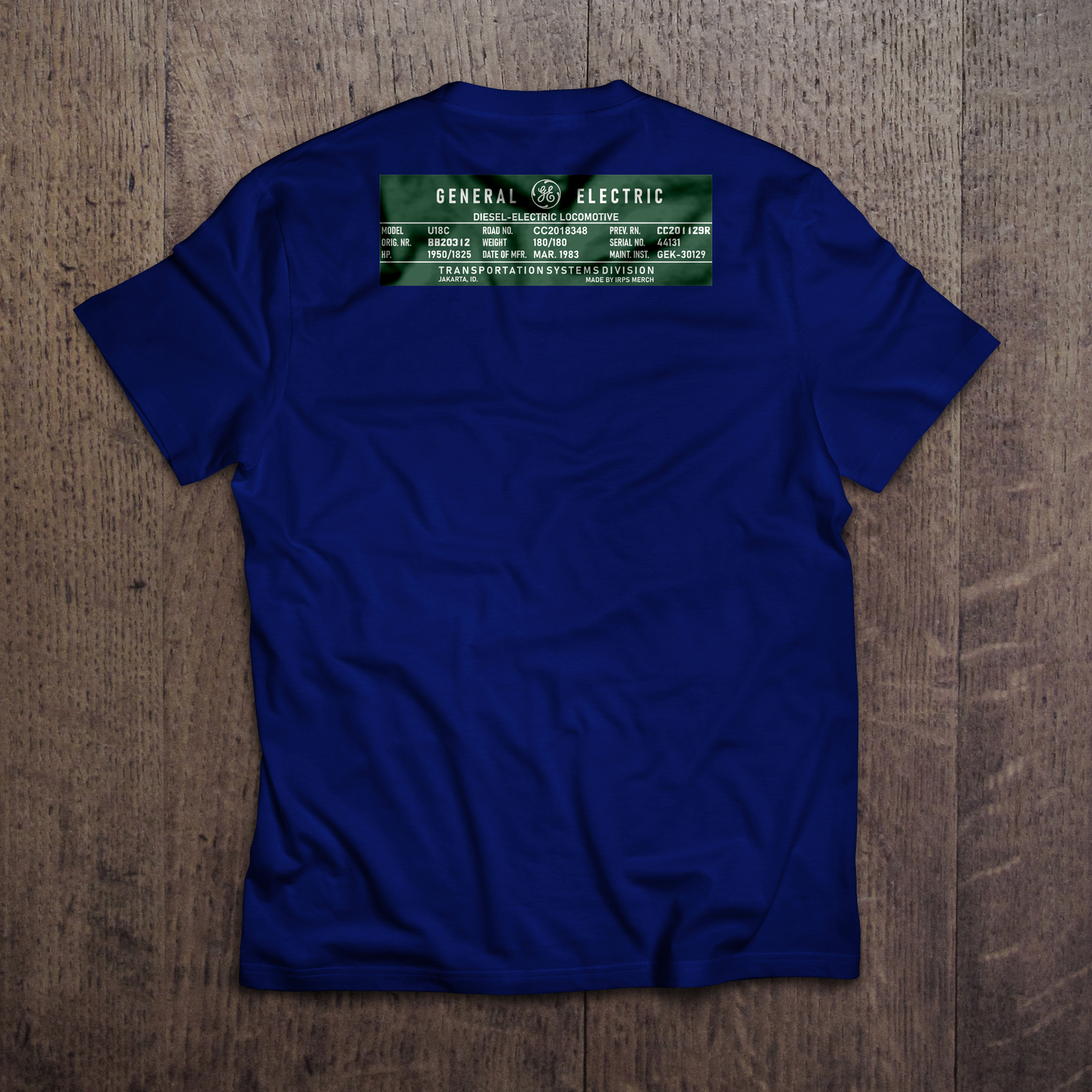 Kaos Lokomotif CC2018348 RnB - Gambar 4