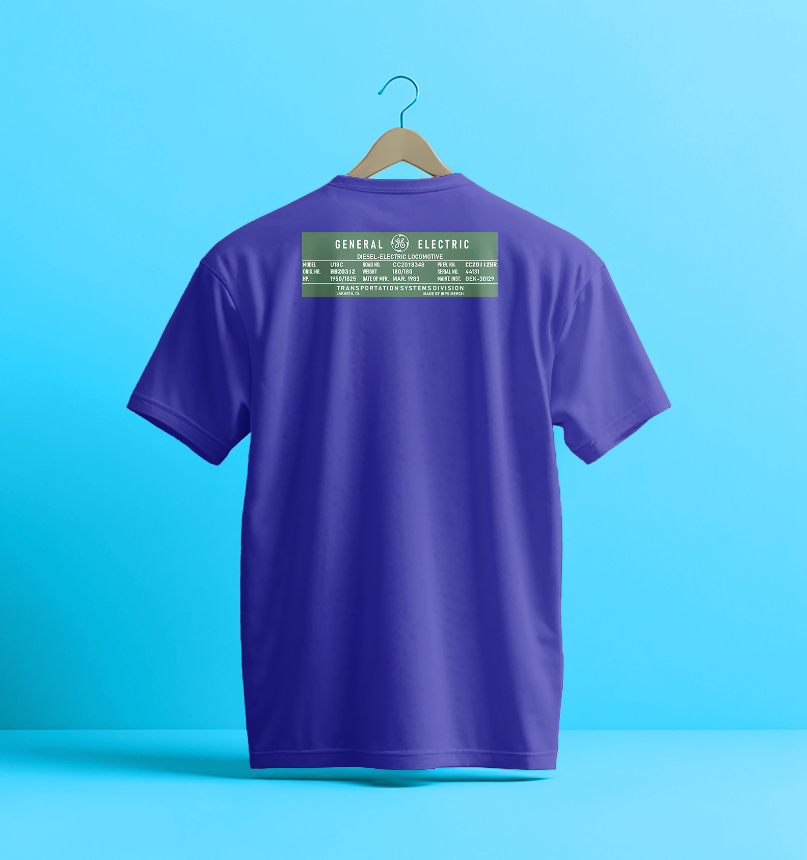 Kaos Lokomotif CC2018348 RnB - Gambar 4